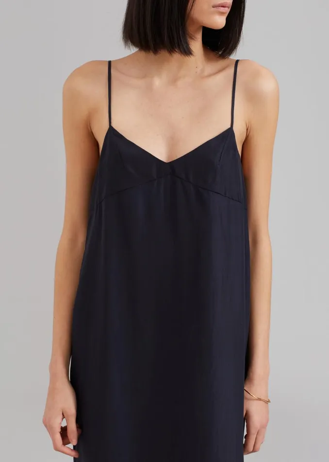 The Frankie Shop Dylana Sleeveless Maxi Dress 8211 Navy Shop Dresses