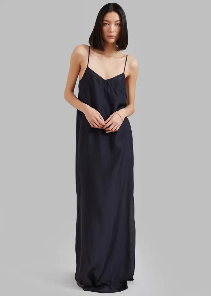 The Frankie Shop Dylana Sleeveless Maxi Dress 8211 Navy Shop Dresses