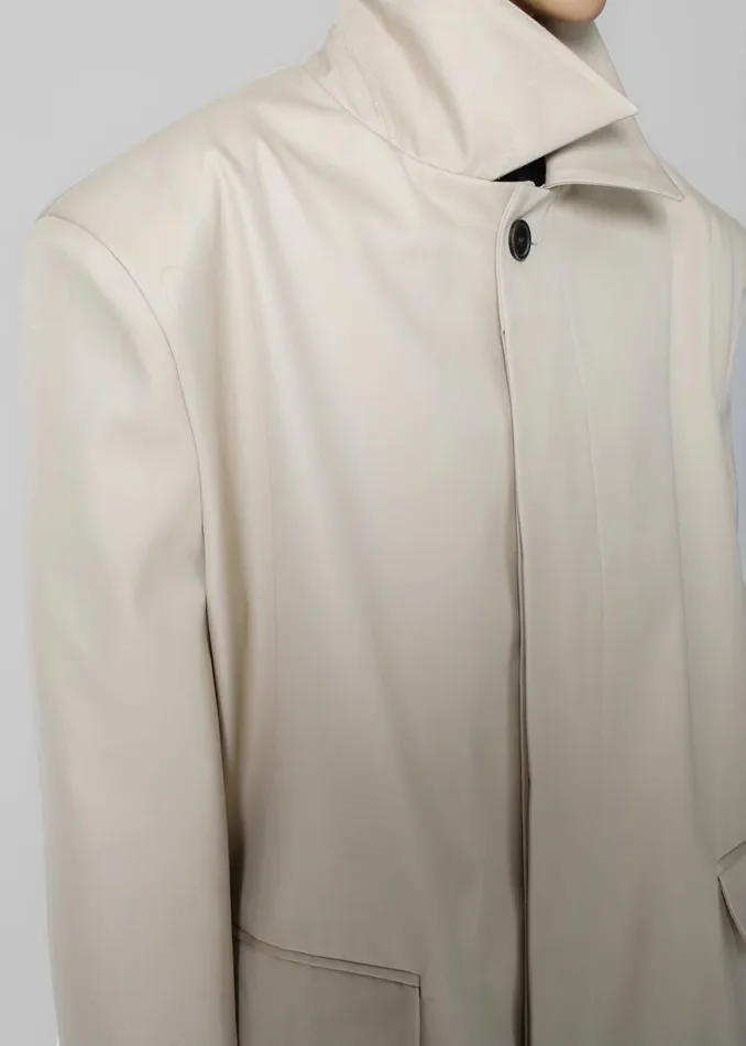 The Frankie Shop Ghent Padded Shoulder Trench 8211 Beige Shop Outerwear
