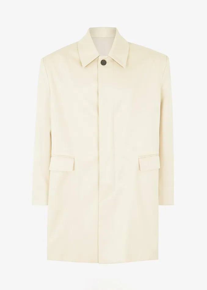 The Frankie Shop Ghent Padded Shoulder Trench 8211 Beige Shop Outerwear
