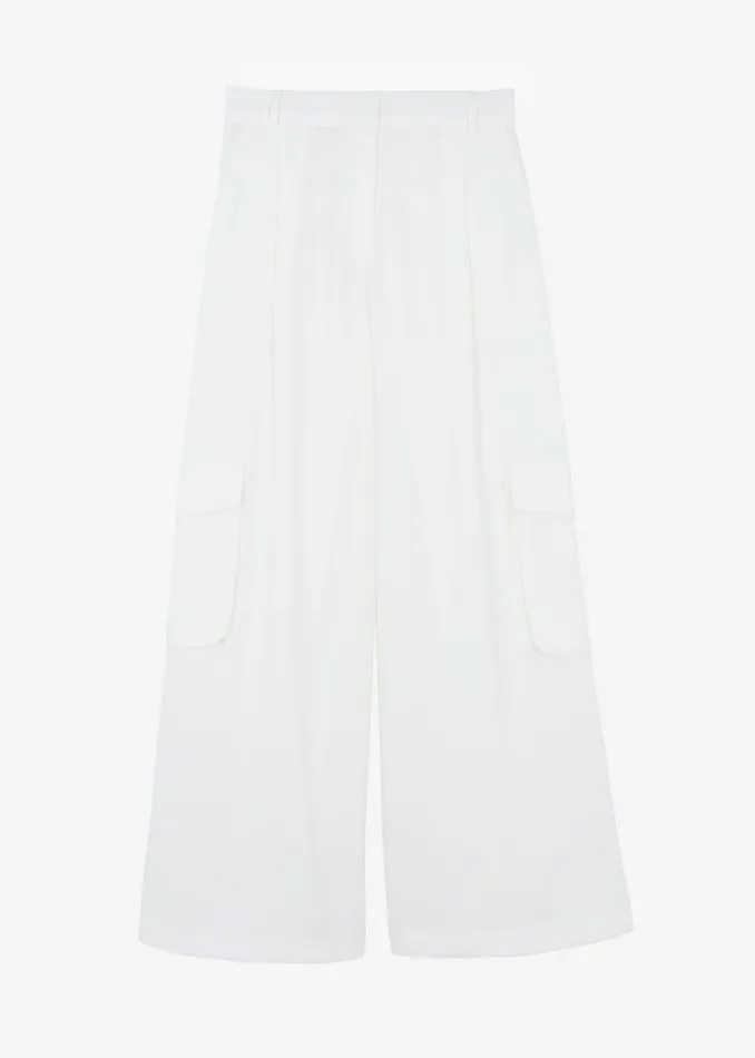 The Frankie Shop Gladys Cargo Pants 8211 White Shop Bottoms