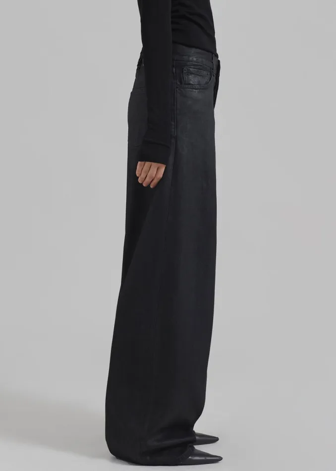 The Frankie Shop Haikure Bethany Pants 8211 Black Coated Shop Clothing