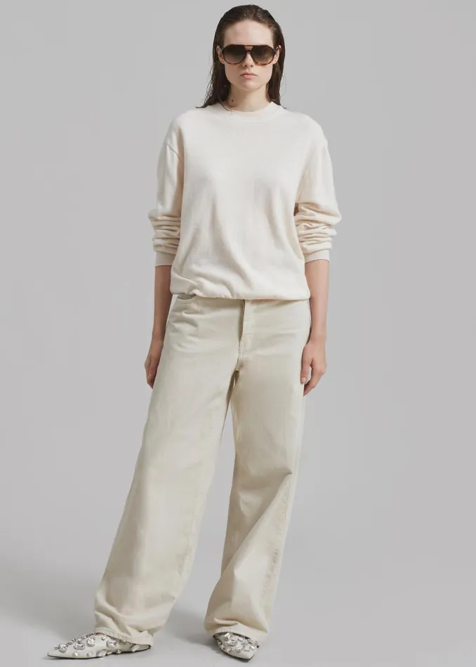 The Frankie Shop Haikure Bethany Pants 8211 Natural Shop Denim
