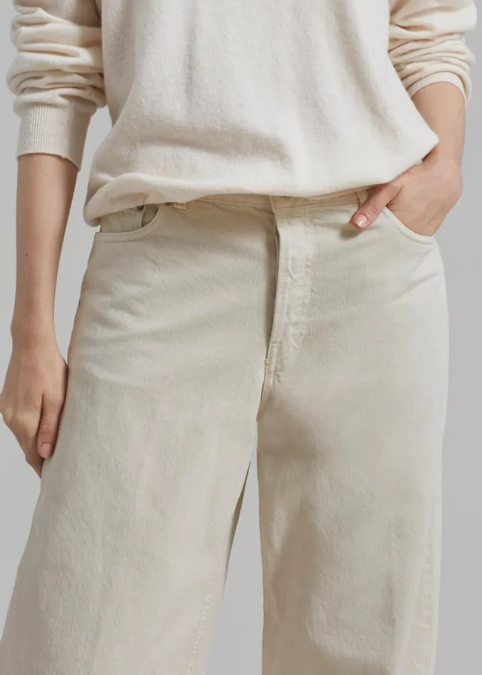 The Frankie Shop Haikure Bethany Pants 8211 Natural Shop Denim