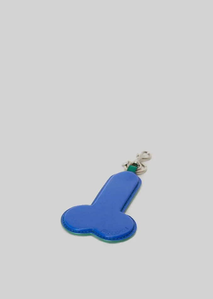 The Frankie Shop JW Anderson Penis Keyring 8211 CobaltBright Green Shop Accessories