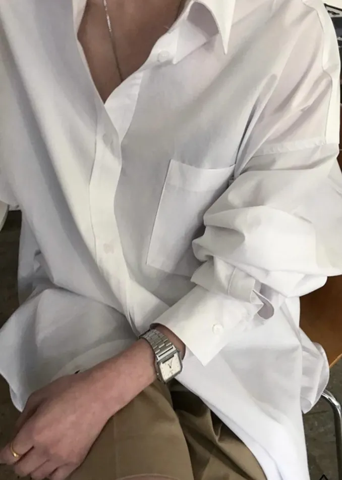 The Frankie Shop Kat Shirt 8211 White Shop Tops
