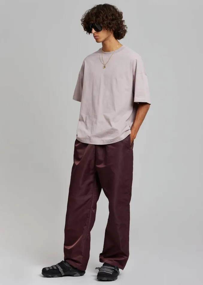 The Frankie Shop Kevin Track Pants 8211 Burgundy Shop Clothing