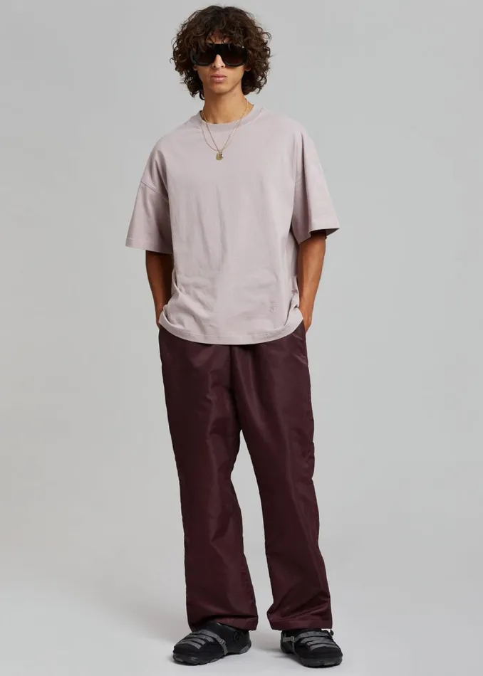 The Frankie Shop Kevin Track Pants 8211 Burgundy Shop Clothing