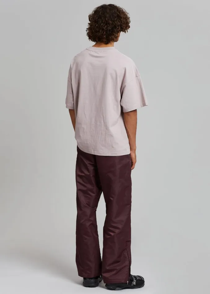 The Frankie Shop Kevin Track Pants 8211 Burgundy Shop Clothing