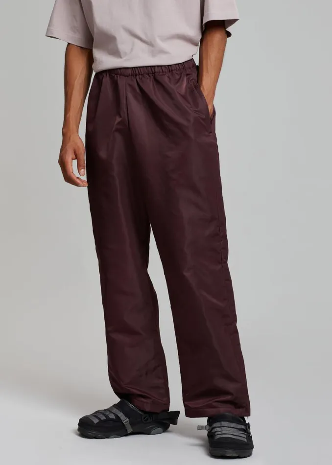 The Frankie Shop Kevin Track Pants 8211 Burgundy Shop Clothing