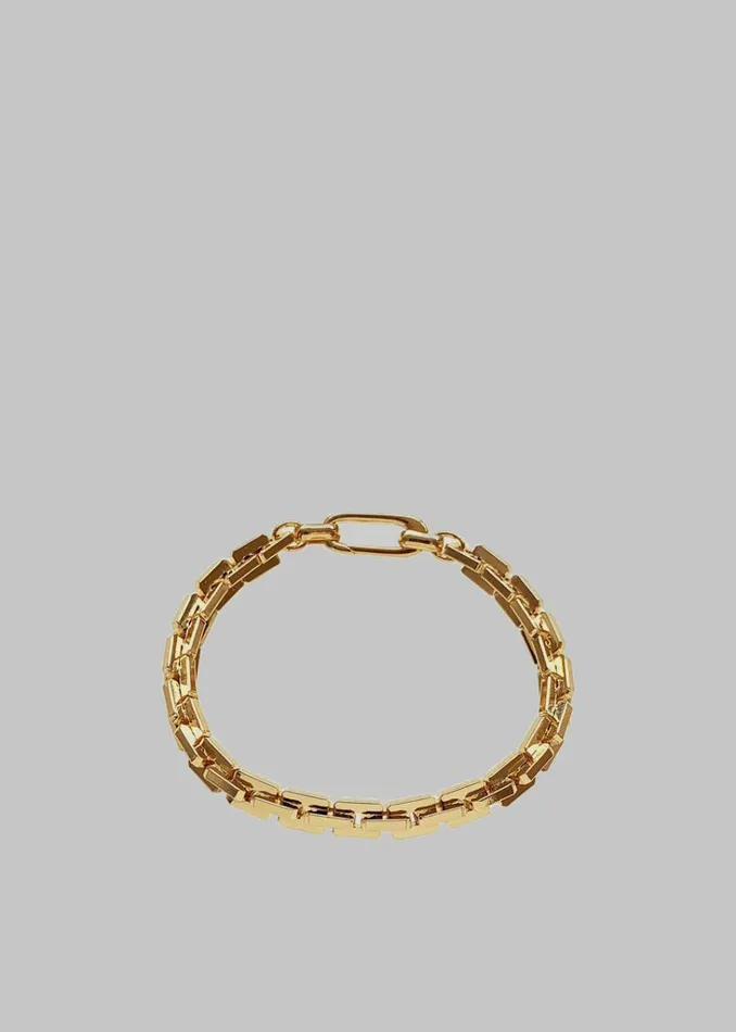 The Frankie Shop Laura Lombardi Greca Bracelet 8211 Gold Shop Accessories