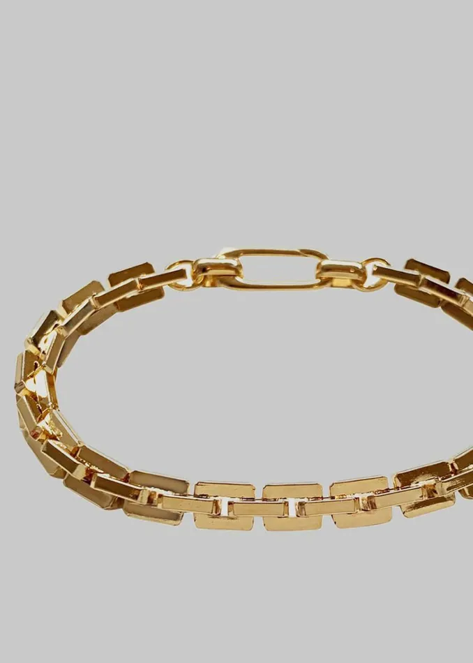 The Frankie Shop Laura Lombardi Greca Bracelet 8211 Gold Shop Accessories
