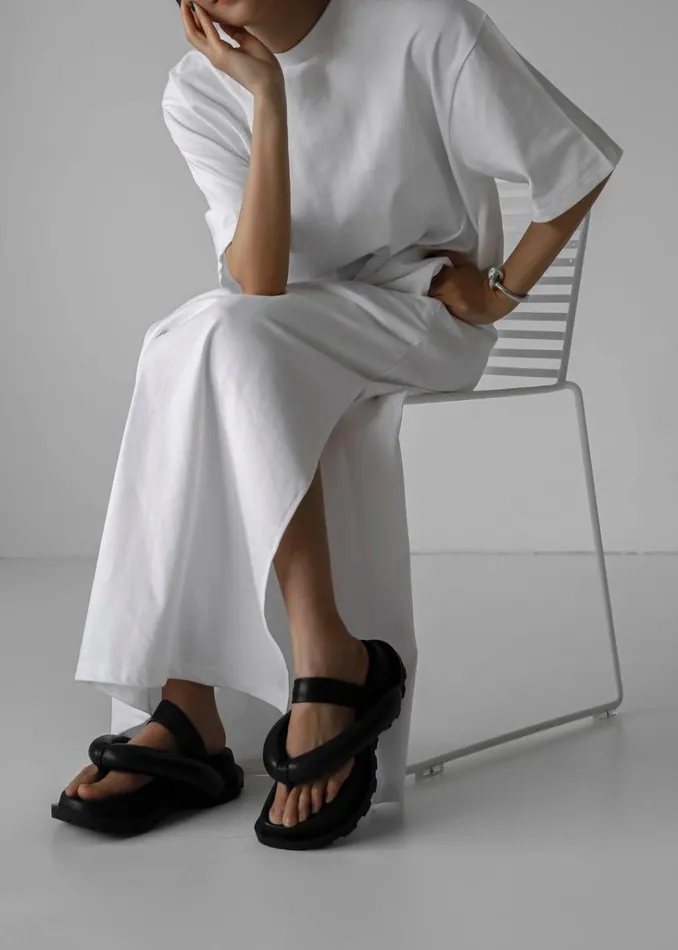 The Frankie Shop Lou Oversized Tee Dress 8211 Optic White Shop Dresses