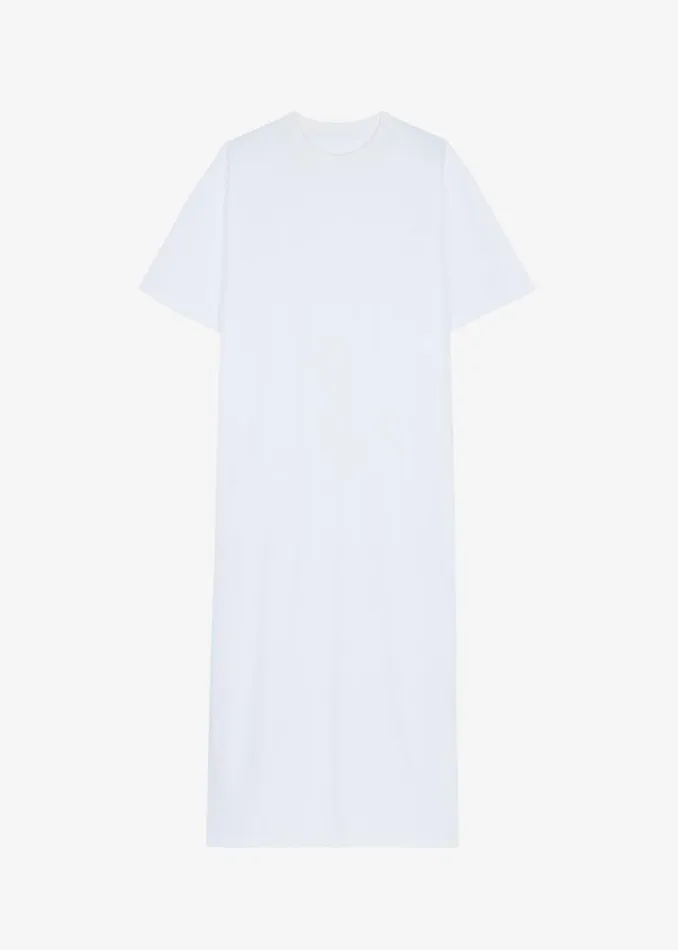The Frankie Shop Lou Oversized Tee Dress 8211 Optic White Shop Dresses