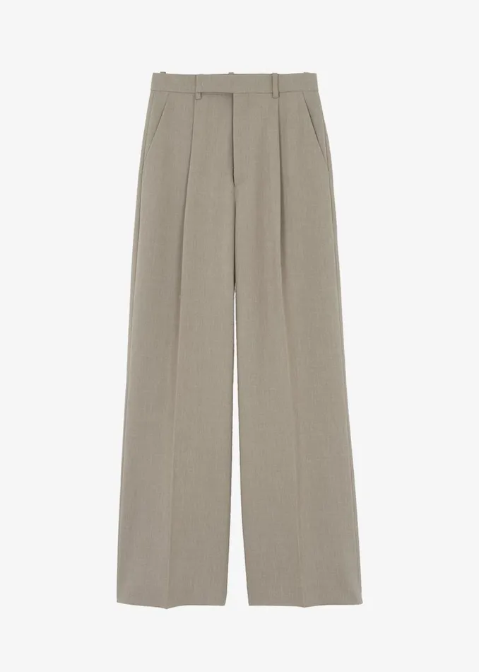 The Frankie Shop Nessi Pintuck Trousers 8211 Taupe Shop Suits