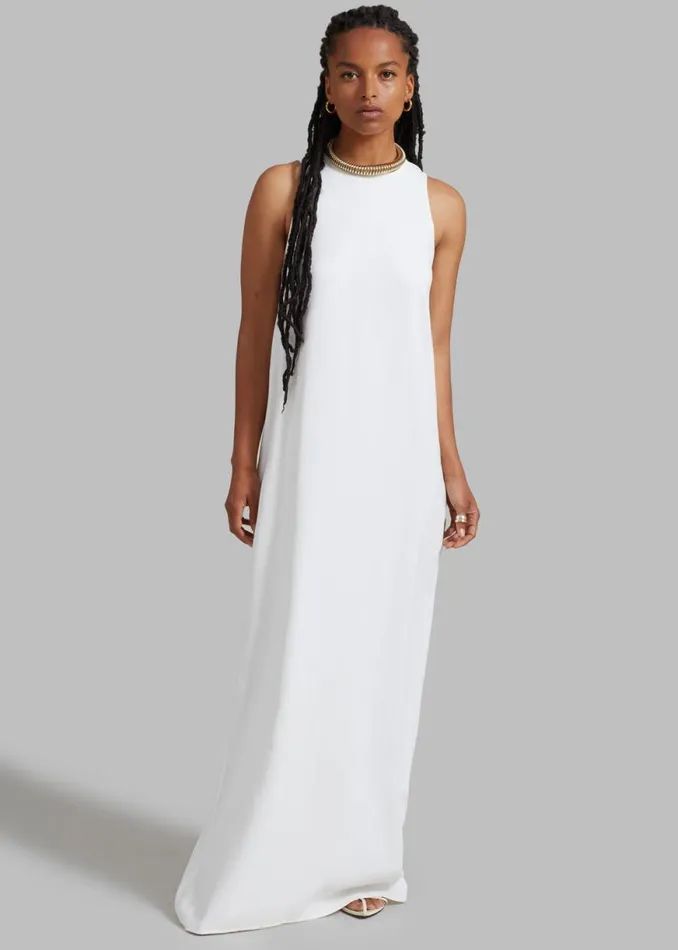 The Frankie Shop Phoebe Sleeveless Maxi Dress 8211 White Shop Dresses
