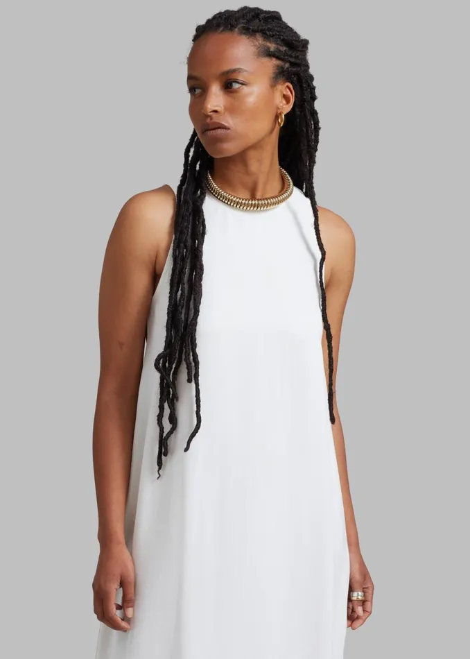 The Frankie Shop Phoebe Sleeveless Maxi Dress 8211 White Shop Dresses