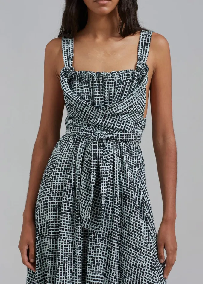 The Frankie Shop Proenza Schouler White Label Viscose Flou Wrap Dress 8211 BlackPaper Mint Shop Dresses