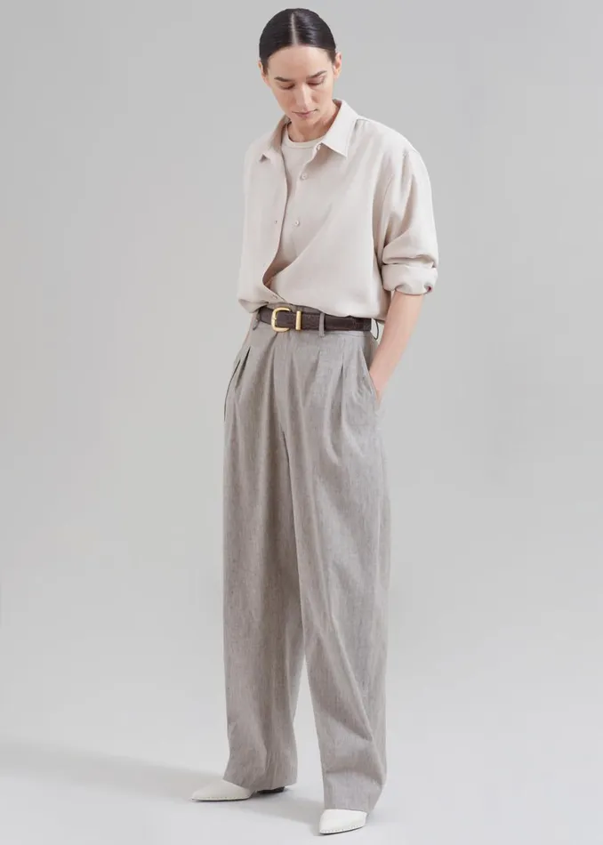 The Frankie Shop Rika Studios Diane Pants 8211 Avoine Shop Bottoms