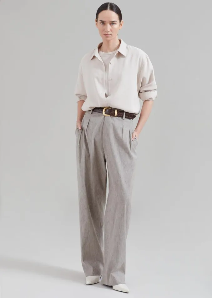 The Frankie Shop Rika Studios Diane Pants 8211 Avoine Shop Bottoms