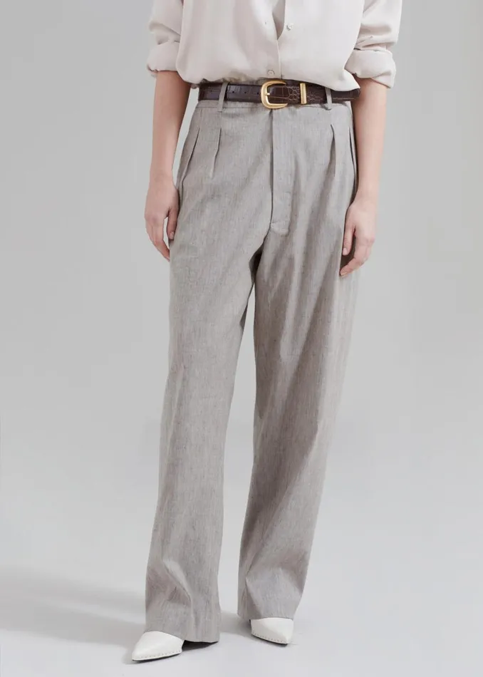 The Frankie Shop Rika Studios Diane Pants 8211 Avoine Shop Bottoms