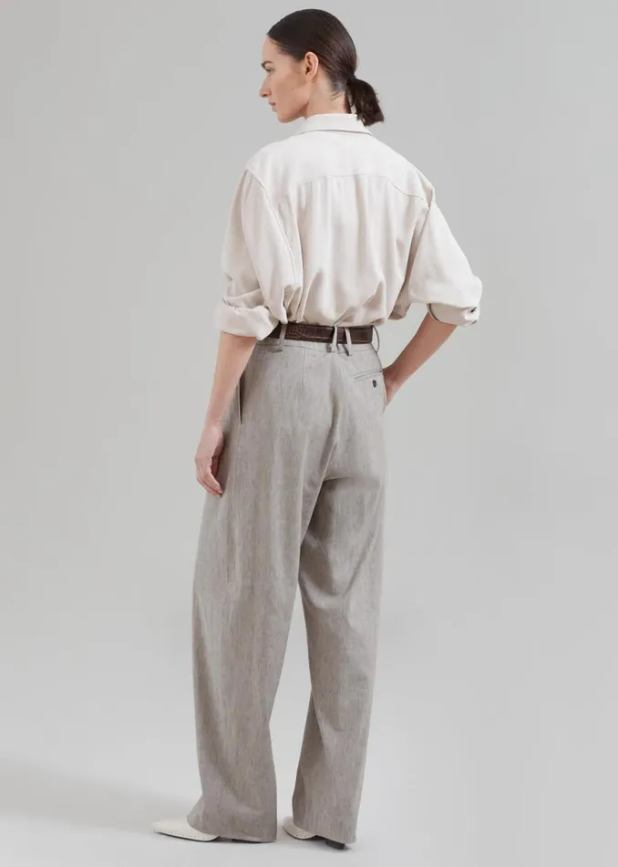 The Frankie Shop Rika Studios Diane Pants 8211 Avoine Shop Bottoms