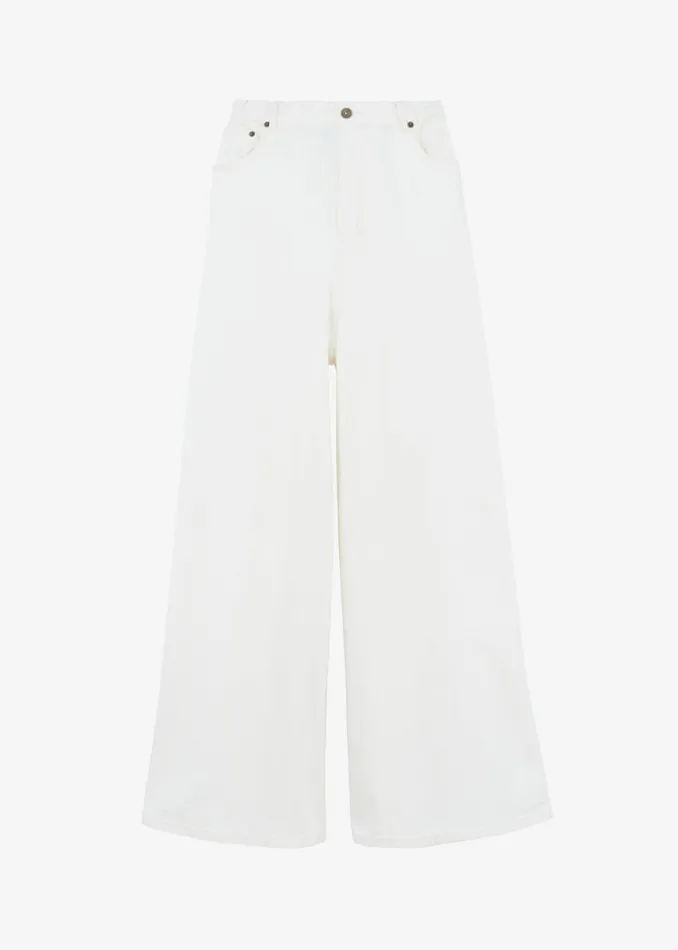 The Frankie Shop Sasha Wide Leg Jeans 8211 Off White Shop Denim
