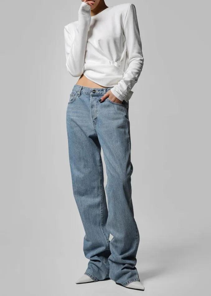 The Frankie Shop Susanna Jeans 8211 Light Wash Shop Clothing