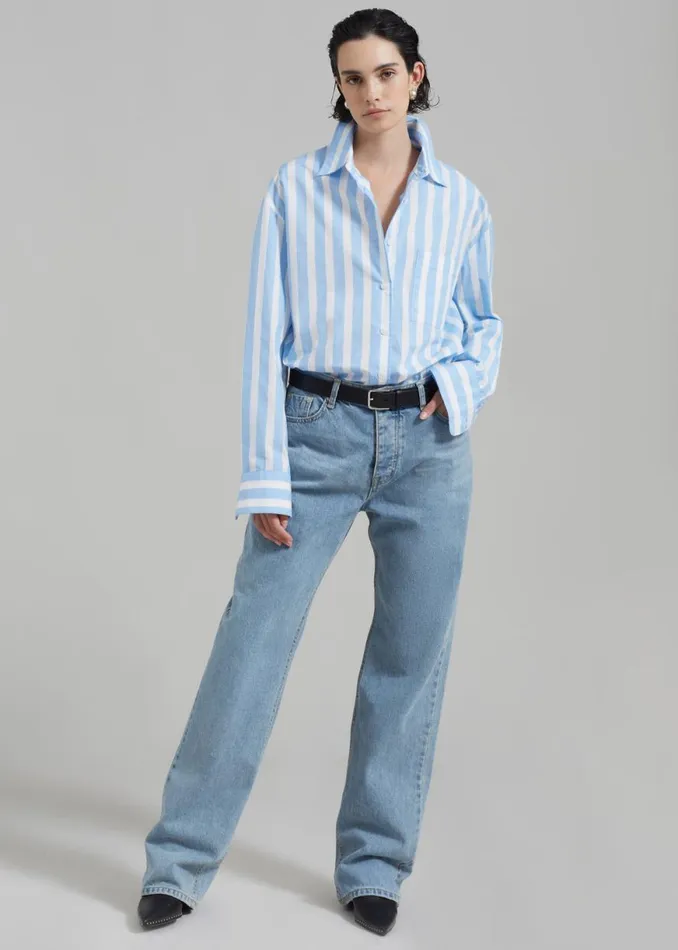 The Frankie Shop Susanna Jeans 8211 Light Wash Shop Clothing