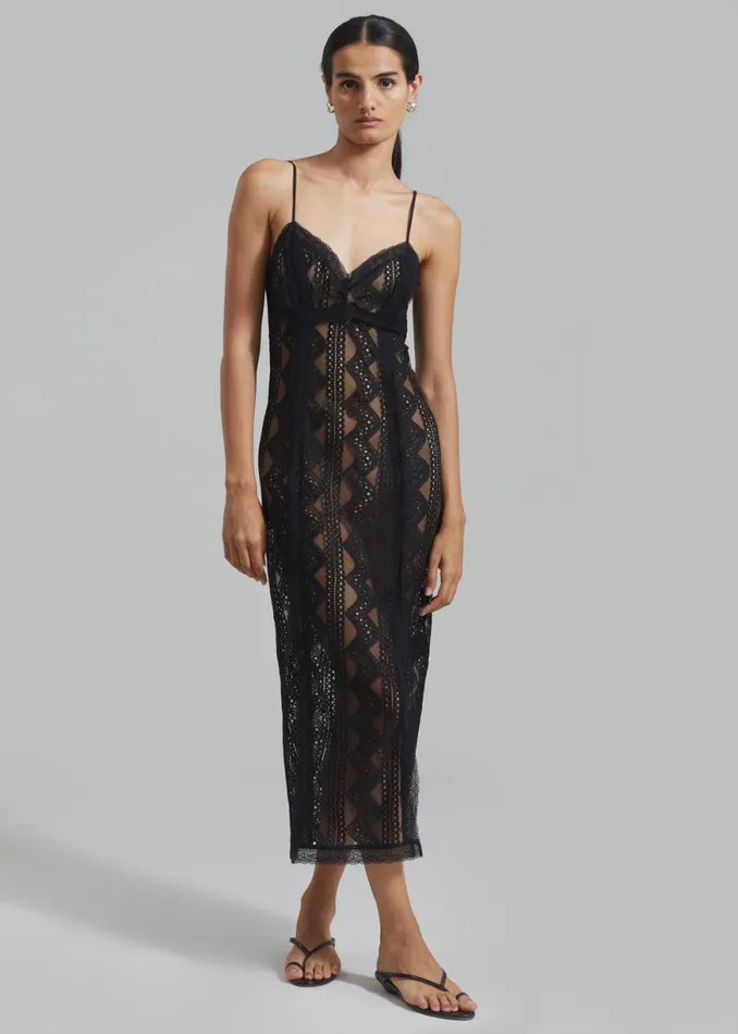 The Frankie Shop The Garment Cordoba Strap Dress 8211 Black Shop Dresses