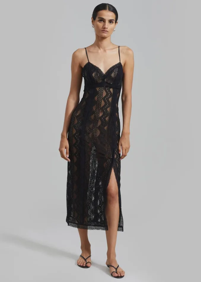 The Frankie Shop The Garment Cordoba Strap Dress 8211 Black Shop Dresses