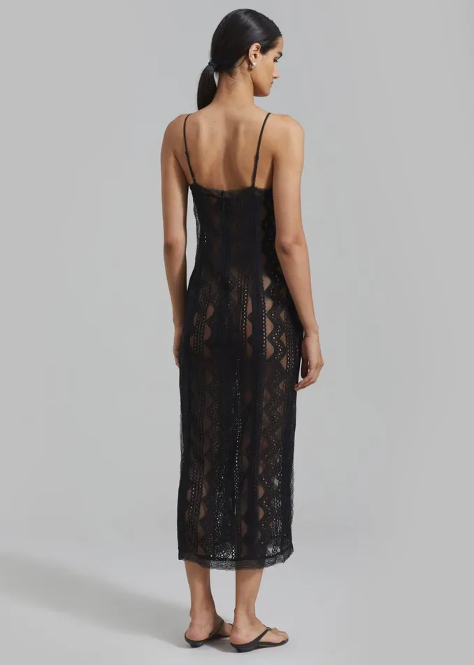 The Frankie Shop The Garment Cordoba Strap Dress 8211 Black Shop Dresses
