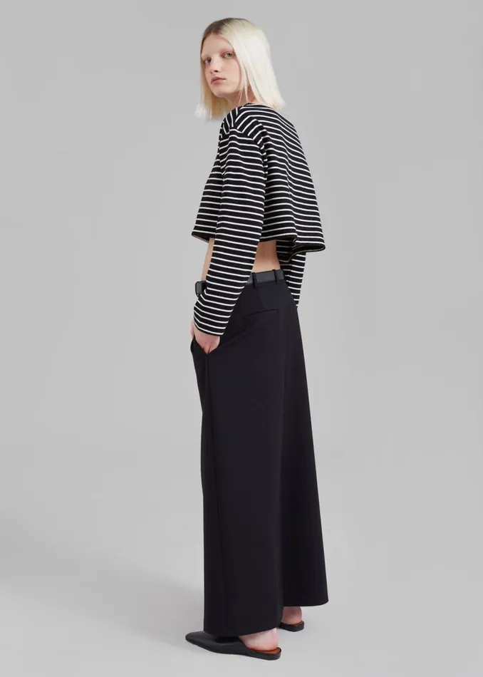 The Frankie Shop Tilla Boatneck Top 8211 White Stripe Shop Tops