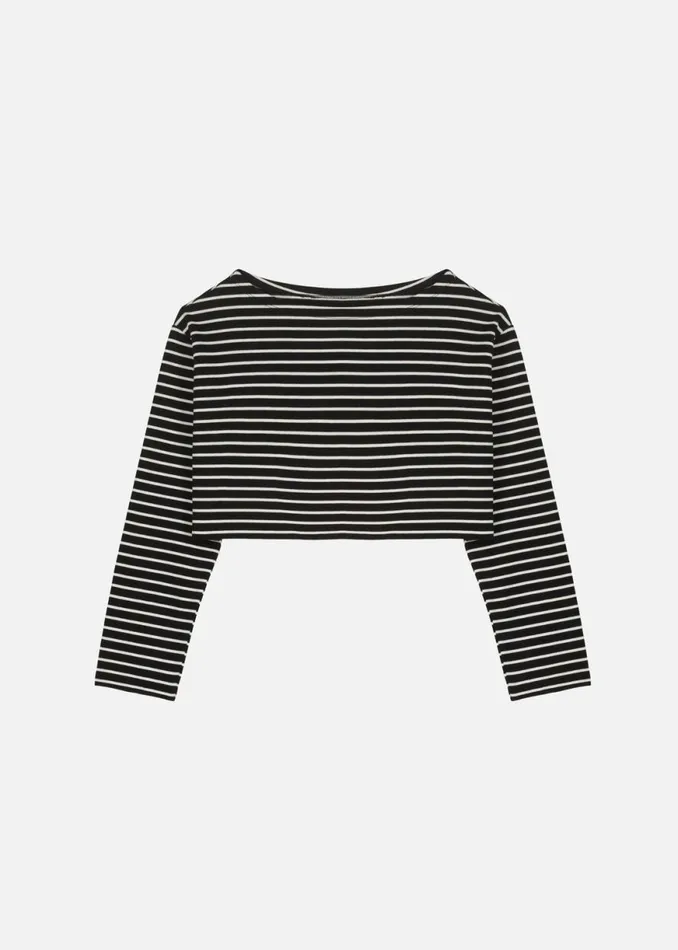 The Frankie Shop Tilla Boatneck Top 8211 White Stripe Shop Tops