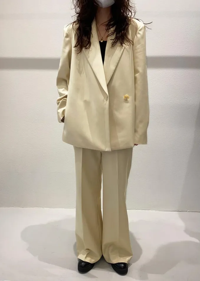 The Frankie Shop Tolko Pants 8211 Pale Yellow Shop Bottoms