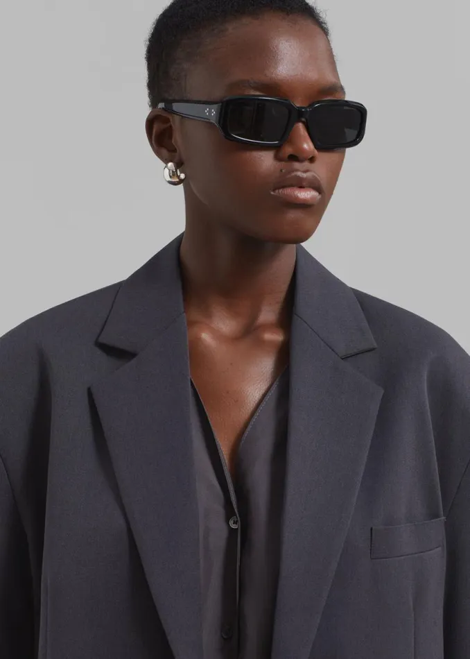 The Frankie Shop Wilma Blazer 8211 Charcoal Shop Outerwear