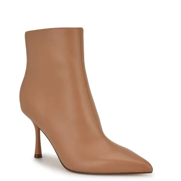 Therin Dress Booties Natural Leather Women Nine West Boots and Booties Therin Dress Booties Natural Leather Women Nine West Boots and Booties