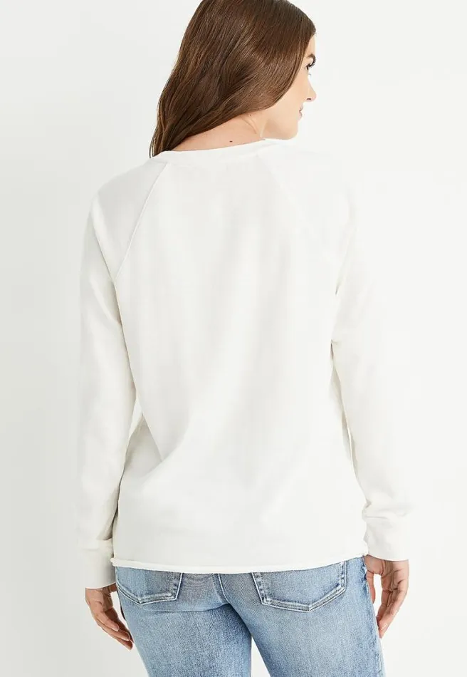 Think Outside Graphic Crew Neck Sweatshirt Women Maurices Tops