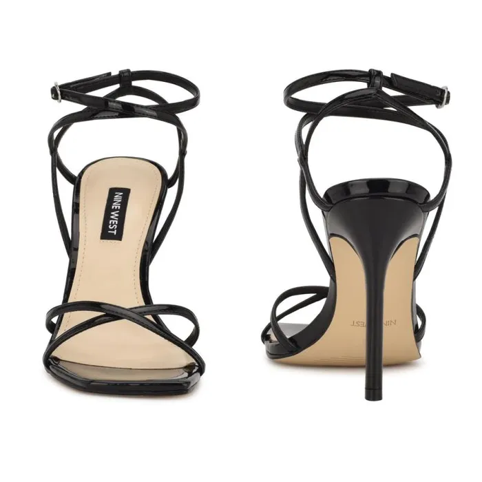 Tidle Ankle Strap Sandals Black Women Nine West Sandals