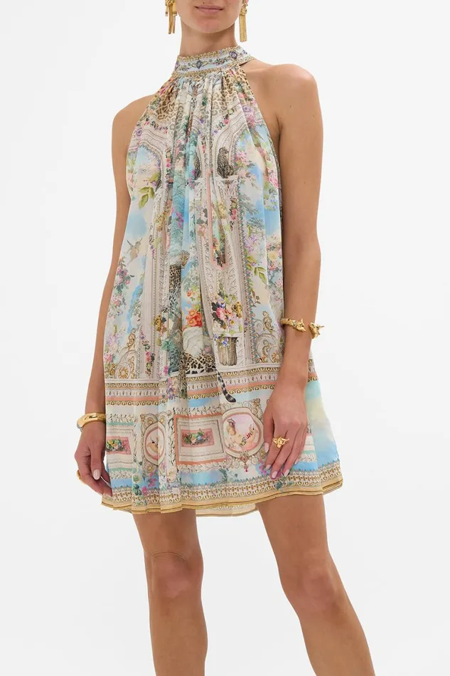 TIE NECK MINI DRESS WE ALWAYS HAVE ALEXANDRIA We Always Have Alexandria Womens Camilla Dresses