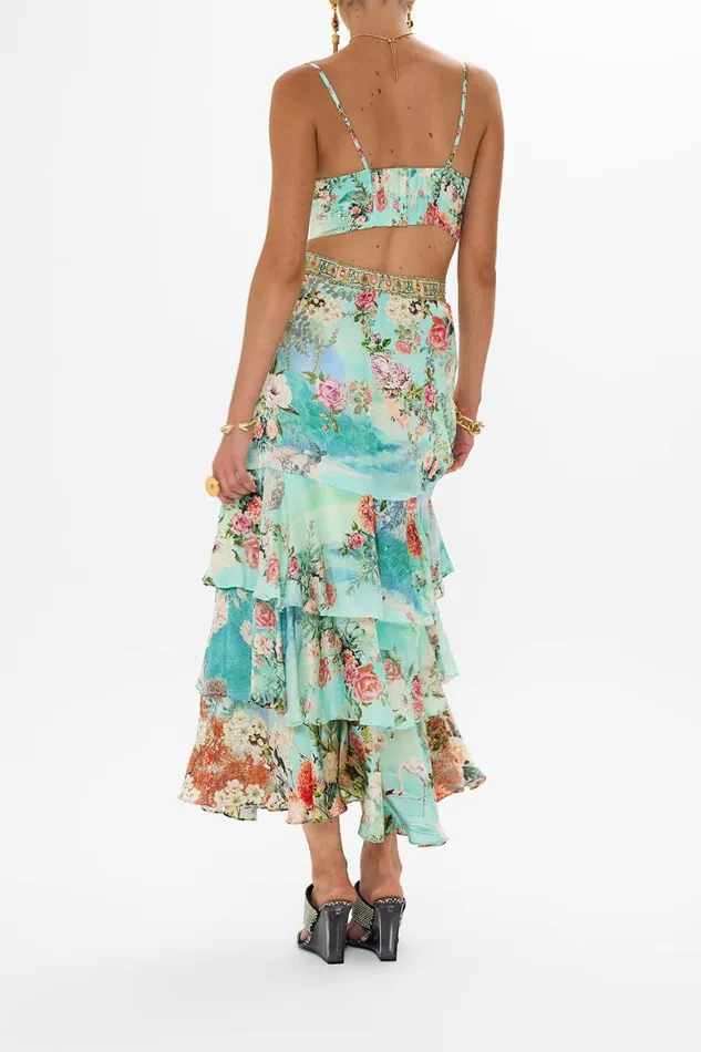 TIERED RUFFLE SKIRT THE JEWELLERY MUSEUM The Jewellery Museum Womens Camilla Skirts