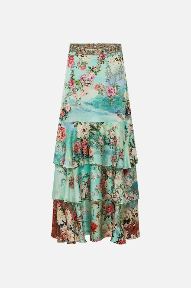 TIERED RUFFLE SKIRT THE JEWELLERY MUSEUM The Jewellery Museum Womens Camilla Skirts