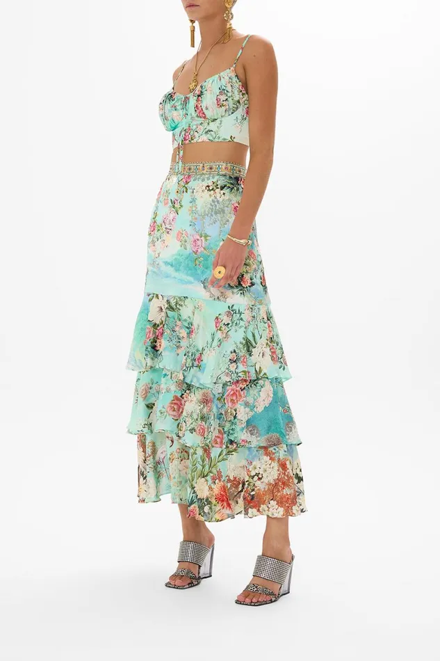 TIERED RUFFLE SKIRT THE JEWELLERY MUSEUM The Jewellery Museum Womens Camilla Skirts