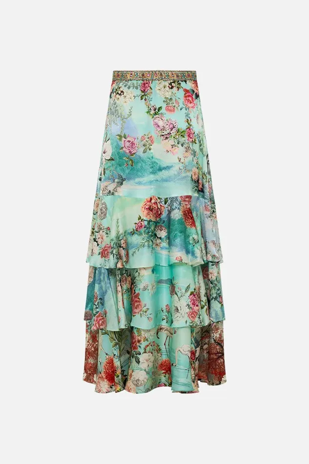TIERED RUFFLE SKIRT THE JEWELLERY MUSEUM The Jewellery Museum Womens Camilla Skirts