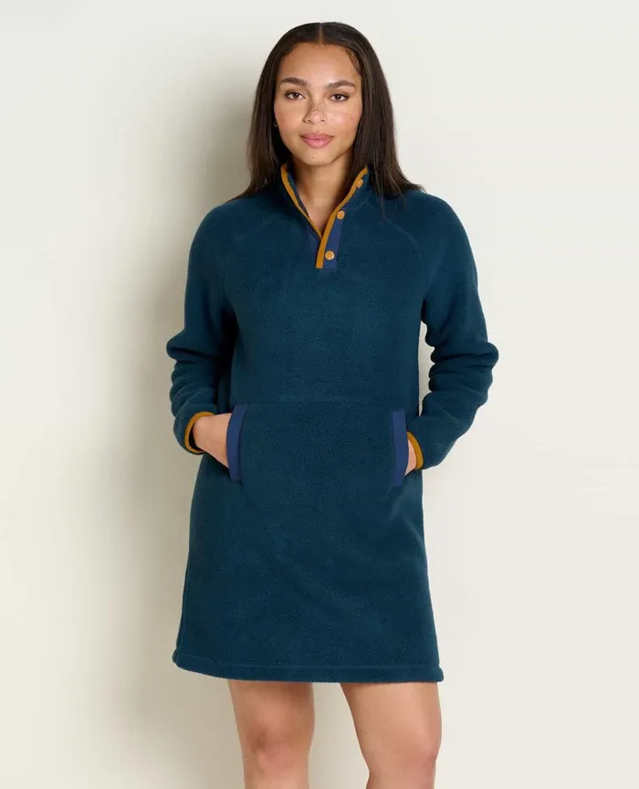 ToadandCo Dresses Campo Fleece 14 Snap Dress Midnight 8211 Women039s
