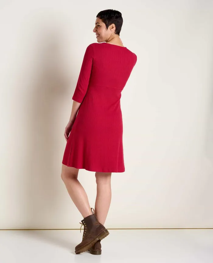 ToadandCo Dresses Rosalinda Cable Rib Dress Berry 8211 Women039s