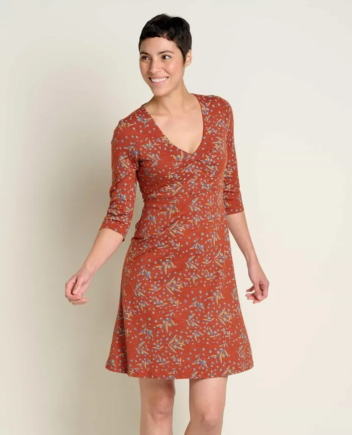 ToadandCo Dresses Rosalinda Dress Cinnamon Seedpod Print 8211 Women039s