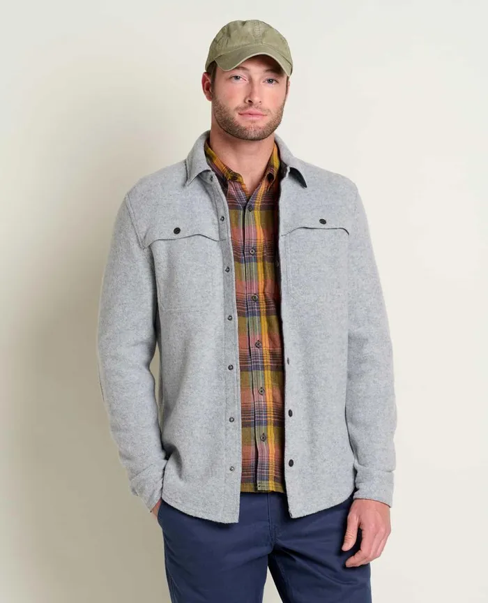 ToadandCo Jackets and Layers Kennicott Shirt Jacket Heather Grey 8211 Men039s