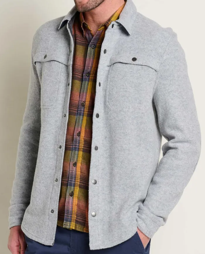 ToadandCo Jackets and Layers Kennicott Shirt Jacket Heather Grey 8211 Men039s