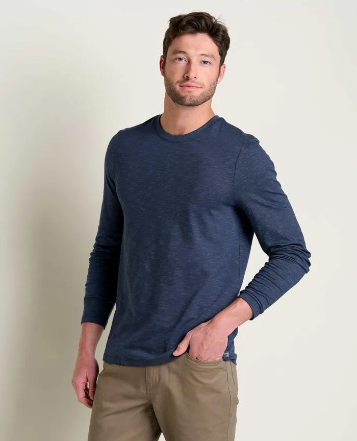 ToadandCo Jackets and Layers Tempo Long Sleeve Crew True Navy 8211 Men039s